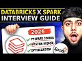 Databricks X PySpark INTERVIEW QUESTIONS (2026 Guide) | PySpark Real-Time Scenarios