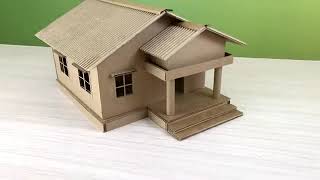 Make a Beautiful House From Cardboard | Creative Think