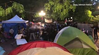 Police clear pro-Palestinian encampment at University of Michigan