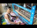 inside a sambalpuri handloom weaving factory making of sambalpuri pata saree sonepur odisha