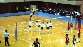 宮崎日大高校バレー決勝戦①vs都商　≪ピンクの応援団≫2014.11　20141124090617