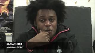 Echo Kellum ARROW Set Visit Interview