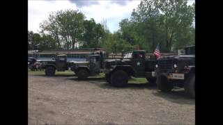 Memorial Day Cruise in the Military trucks, 5 ton, deuce and a half