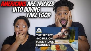 American Couple Reacts "How Americans Are Tricked Into Buying Fake Food"