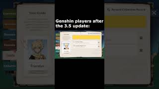 Genshin 3.5 update be like...