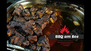 Burnt ends, Pork Belly / Schweinebauch Mega Zart vom Kugelgrill