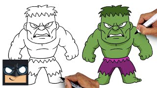 How To Draw The Hulk | Draw & Color Tutorial (Step by Step)