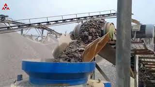 hydraulic cone crushing production line. HP300 cone crusher,cone crusher plant