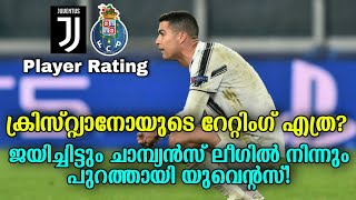 CR7ൻ്റെ റേറ്റിംഗ് എത്ര?ജയിച്ചിട്ടും UCLൽ നിന്നും പുറത്തായി യുവെൻ്റസ്! | Juventus vs Fc Porto