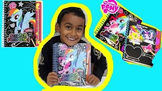 My Little Pony Scratch Fantastic Activity Book Secret Pony Reveal Rainbow Dash Fun Hunter Kids #52