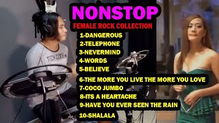 NONSTOP FEMALE ROCK SONG COLLECTION LIVE DRUM COVER