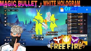 OB47 MAGIC BULLET + CHARACTER HOLOGRAM 🔥 || FREE FIRE WORKING HACK ✅ || HG LEGEND LIVE 😎