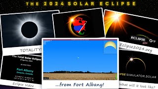 The Total Solar Eclipse of April 8, 2024 from Fort Albany, ON