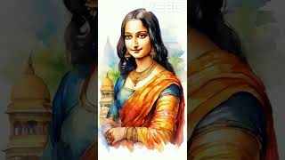 తెలుగు మోనా లిసా మొదటి చిత్రం #telugu #ai #painting #monalisa #india #shortsviral