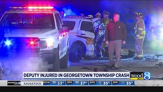Deputy injured in Georgetown Township crash