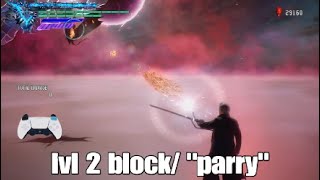 Vergil's block / "parry"