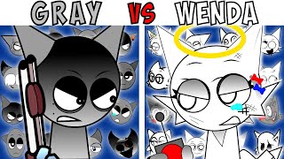 ALL GRAY VS WENDA TEST | FNF Character Test | Gameplay VS Playground