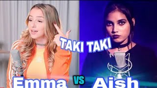 TAKI TAKI cover by song Aish vs Emma heesters English -taki taki ft.selena Gomez,Ozuna,cradit song🎶