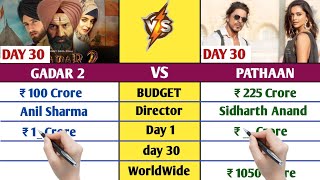 Gadar 2 Vs Pathaan Worldwide Collection Day 30 | Gadar 2 Box Office Collection