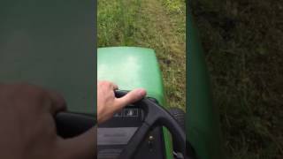 Mowing Tall Grass With The John Deere 240