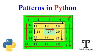 07 | Python Tutorial | Python Programming Tutorial for Beginners| squares pattern