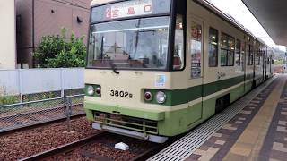 ぐりーんらいなー宮島口行　廿日市市役所前駅発車