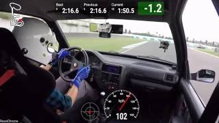 PIC Track Day Peugeot 106 on board hot lap 2'15.057\