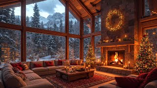 Cozy Christmas Ambience 🎄 Relaxing Christmas Jazz Instrumental Music \u0026 Crackling Fireplace Sounds 🔥