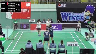 韮澤 美羽／徳岡梨々香（三菱電機）vs 石井 梨紗／西尾 千空（豊田通商）WD第1日・第一試合【S／Jリーグ2　2021】