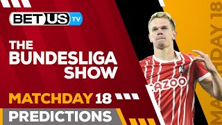 Bundesliga Picks Matchday 18 | Bundesliga Odds, Soccer Predictions & Free Tips