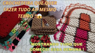 organizando as ideais/muitas produções😱 #crochet #producao #crocheteira #croche