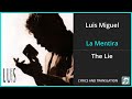 Luis Miguel - La Mentira Lyrics English Translation - Spanish and English Dual Lyrics  - Subtitles