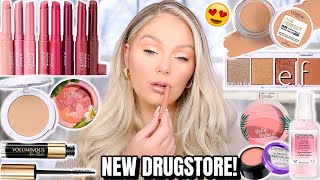 NEW DRUGSTORE MAKEUP TESTED! FULL FACE FIRST IMPRESSIONS 2022 *so good* 😍 | KELLY STRACK
