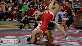 165lbs Holden Heller (Pitt) vs Matty Singleton (NC State)