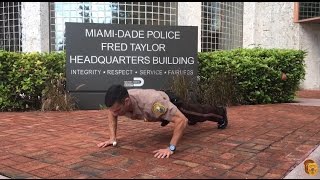 Miami-Dade Police Director Perez 22 Push-Up Challenge (8-19-16)