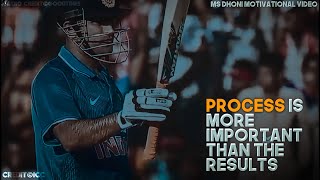 Process Is More Important Than Results - MS Dhoni Motivational Video | Mass Motivation