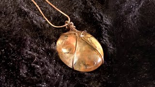 Wire Wrapping #3 - Bronzed Painted Glass Gem