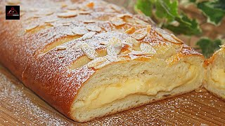 Custard-Filled Bread - نان نرم پودینگدار