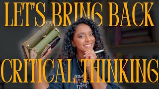 bring back CRITICAL THINKING 🧠 start a Critical Media Journal in 2026 + how to write reviews