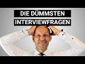 Das sind die dümmsten Interview-Fragen - reagiere SO