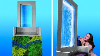FABULOUS WATERFALL PROJECT FOR YOU HOME || Hardcrafts by 5-minute REPAIR