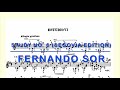 fernando sor study no. 6 segovia edition classical guitar