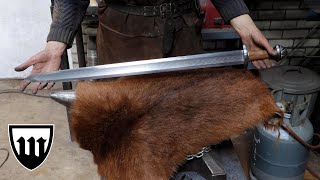 Forging a multibar viking sword, the complete movie.