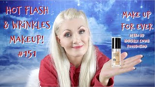 HOT FLASH \u0026 Wrinkles Makeup! #151- Makeup For Ever Ultra HD Foundation - bentlyk