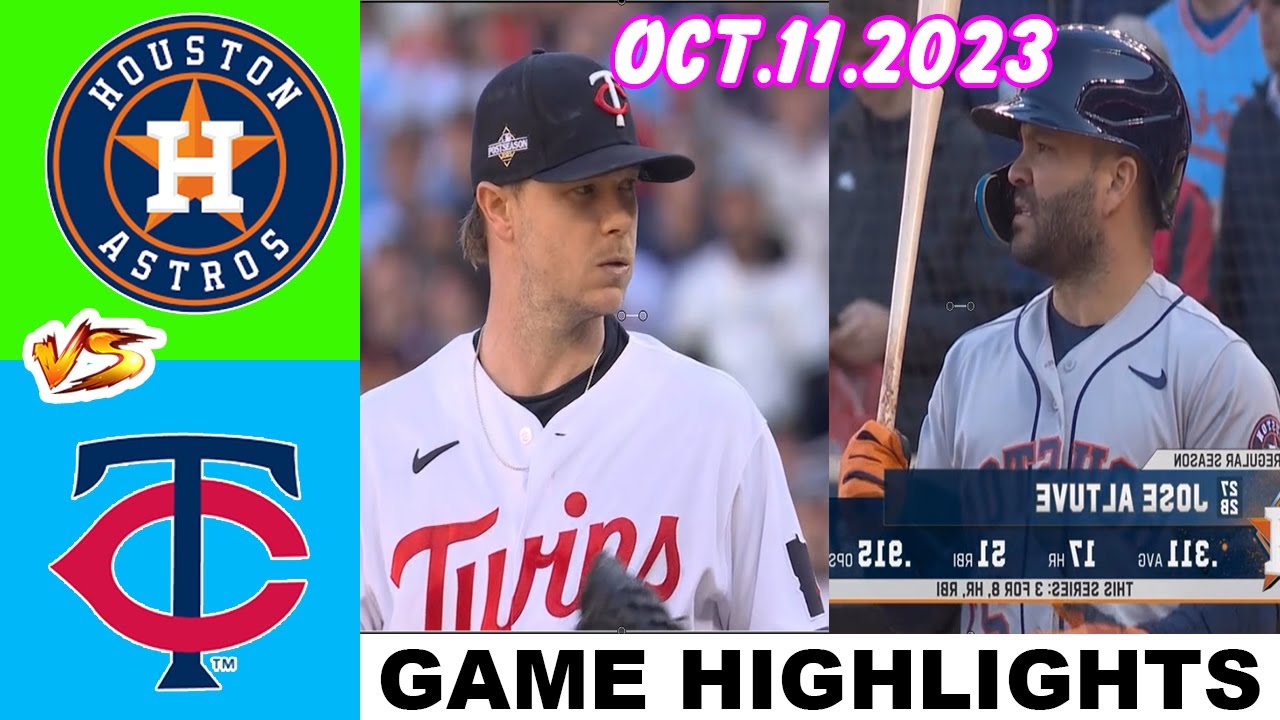 Houston Astros Vs. Minnesota Twins [ALDS] (OCT.11.23) FULL Game-3 ...