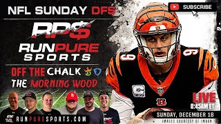 2022 NFL WEEK 15 DRAFTKINGS PICKS AND STRATEGY | RUN PURE DFS NFL SUNDAY