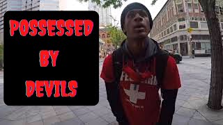 Demon Possessed Man Vs. Street Preacher | Spirit of Discernment