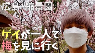 【広島・縮景園】ゲイが一人で梅を見に行く【お出かけVlog】