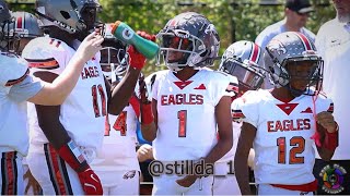 FREE FLOW VISUALS - JJ of the 10U VA Eagles. Mic'd Up vs the Hokies. #youthfootballhighlights