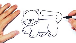 Cómo dibujar un Gato Paso a Paso | Dibujo de Gato